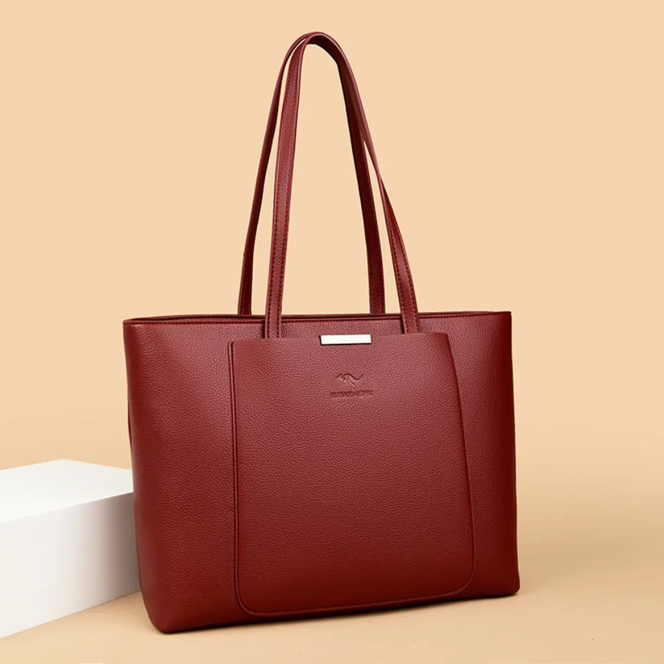 Large Capacity Women Shoulder Tote Bag Pu Leather Hand Bags for Women 2025 Designer Daily commuting Handbags HIgh Quality Sac