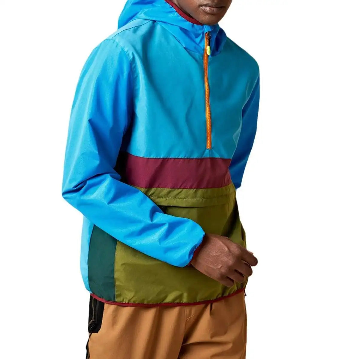 American Casual Loose Men's Jacket Thin Climbing Windproof Waterproof Outdoor Leisure Fashion Zipper Decoration Long Sleeve