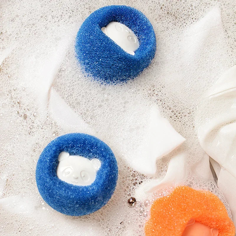 Reusable Pet Hair Remover Laundry Balls Sponge Cleaning Balls Washing Machine Lint Catcher For Cat Dog Fur Household Filter