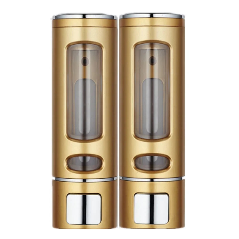 Lamgool Single/double Soap Dispenser Wall-Mount Shower Bath Shampoo Dispenser Liquid Soap Container Bathroom Accessories