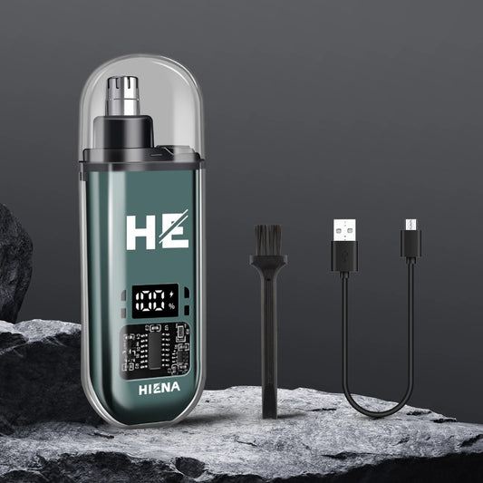 HIENA Electric Nose Hair Trimmer 5V1A Rechargeable Mini Pocket Nose Ear Hair Shaving Eyebrow Trimmer Clipper Wet and Dry Haircut