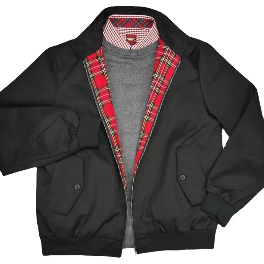 New Men's Spring Bomber Jacket Casual Outwear Turndown Collar Cotton Coats Fashion Slim Fit Business Jackets Male Clothing