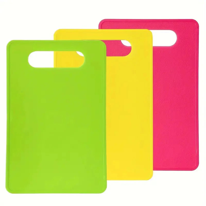 3 Pieces Cutting Boards, BPA Free Plastic Cutting Boards for Kitchen, Non Slip Cutting Mat for Meat and Vegetables, Thanksgiving