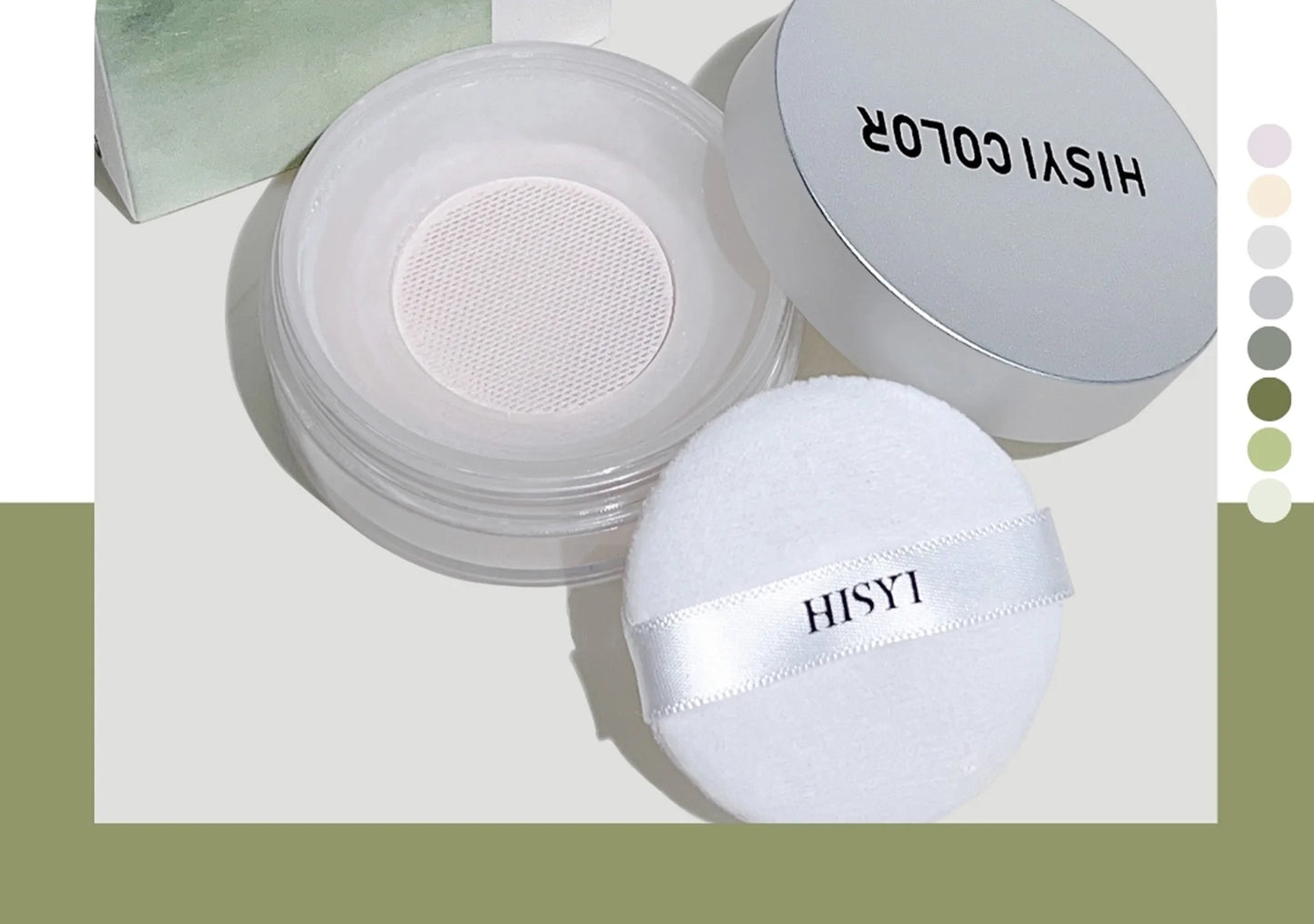 Exquisite clear honey powder loose powder matte finish lasting waterproof, sweat-proof, non-peeling makeup fixing loose powder