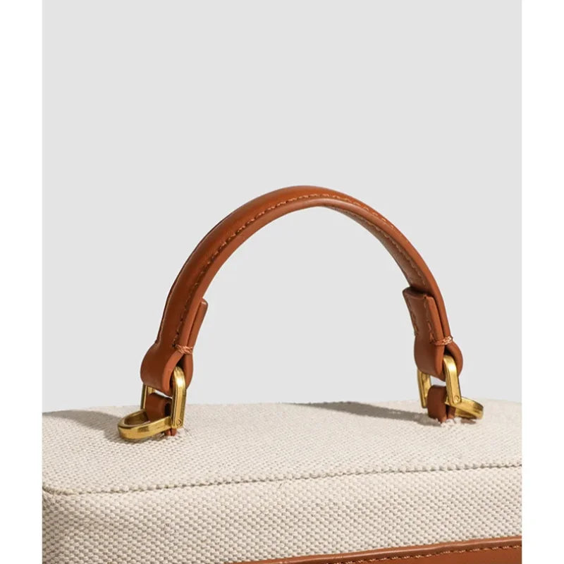 Fashion Box Women Handbags Designer Thick Canvas Shoulder Crossbody Bags Casual Spring and summer Small Purses 2025