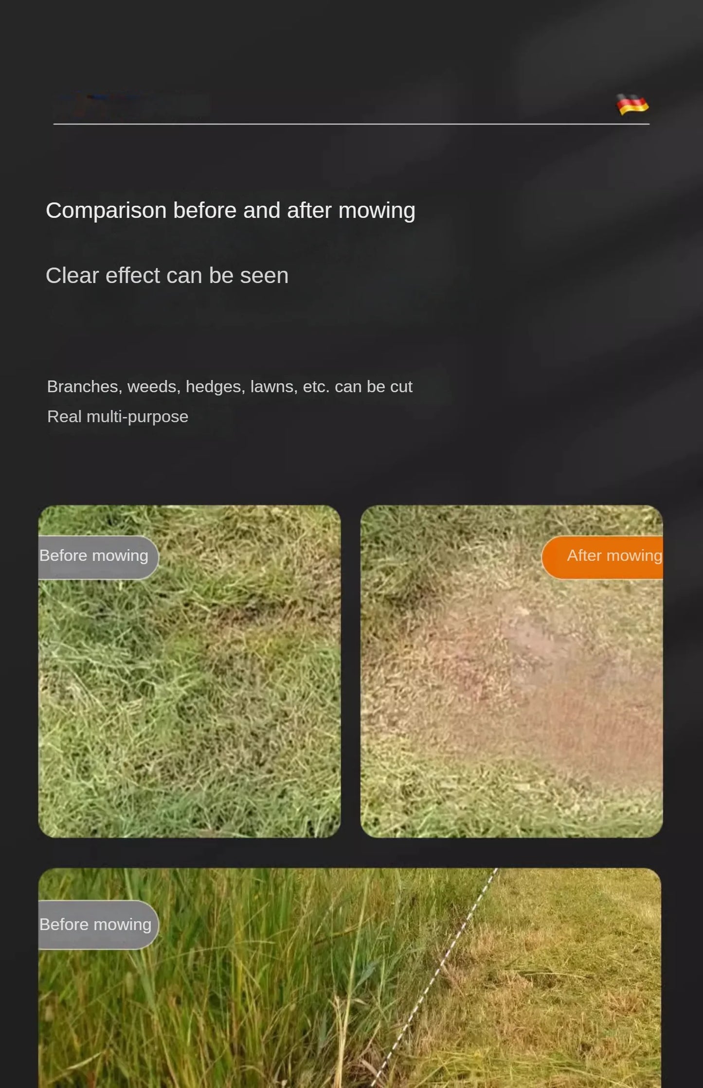 Portable Electric Lawn Mower with Lithium Battery for Home Use and Farming Grass Trimming