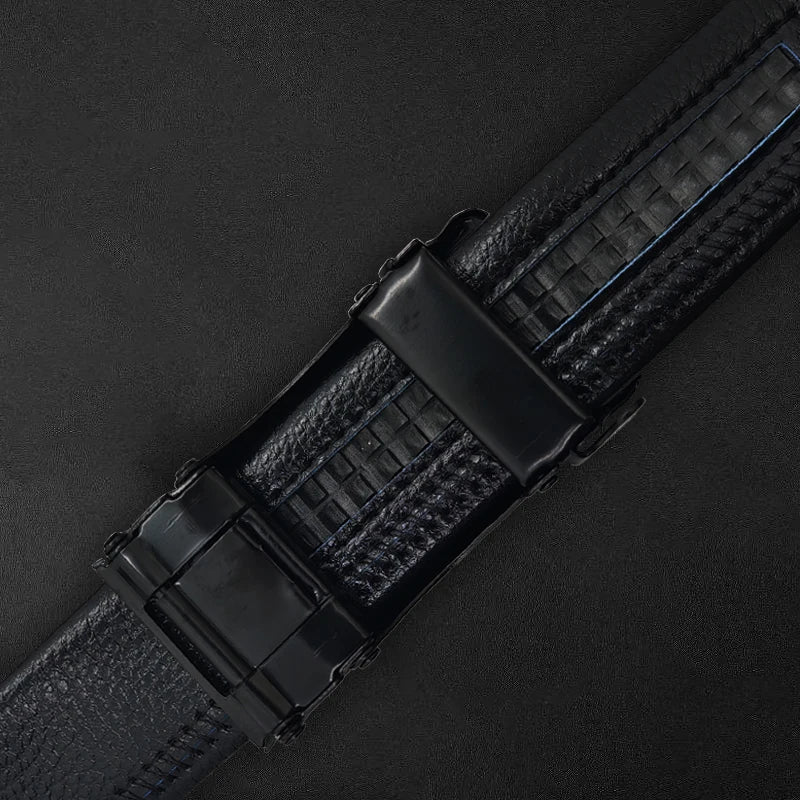 Men's Business Luxury Belt Jeans Automatic Adjustable Alloy Buckle Men PU Leather Waist Straps Belts