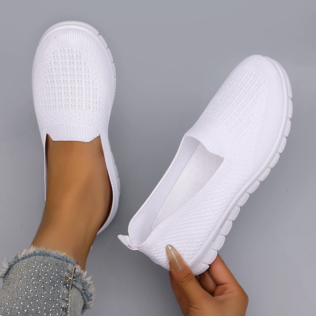 Women's summer breathable mesh flat shoes women's shoes casual sneakers shoes, clearance free shipping