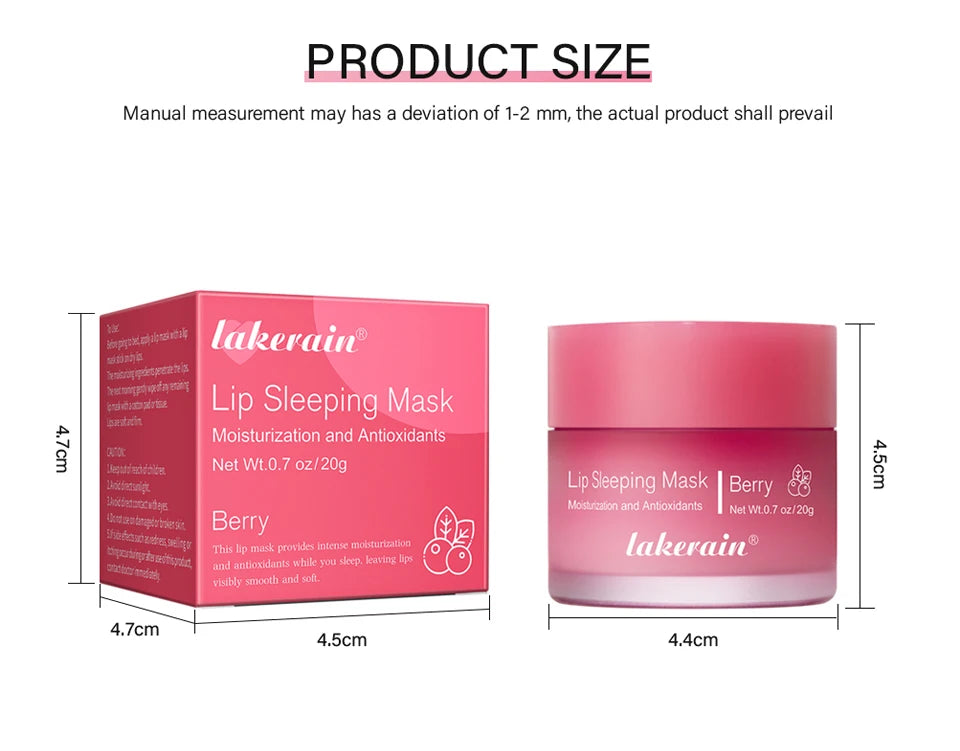 Lip Sleeping Mask Nourishing Overnight Lip Treatment Vitamin C Moisturizer Butter Hydrating Dry Flaky Lips Skin Care