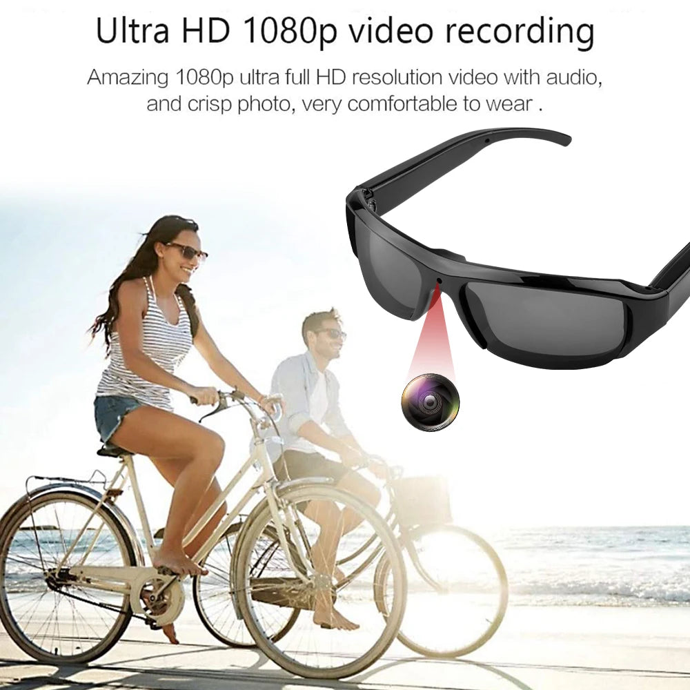 New Glasses With 1080P Outdoor Sports Camera Mini Wifi Intelligent Headset Glasses 110 Wide Angle Lens APP Control Action Camera