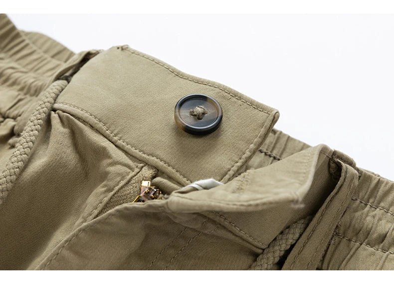 New Summer Men Cargo Shorts Mens Fashion Cotton Beach Multi Pocket Shorts Man Spring Casual Joggers Shorts Male Dropshipping