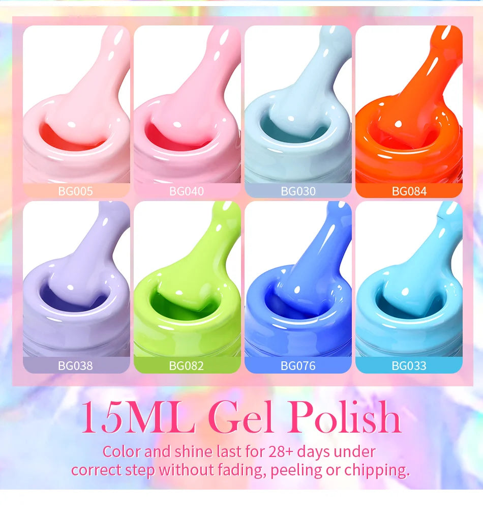 BORN PRETTY 15ml Autumn Winter Color Gel Nail Polish Dark Red Brown Christmas Soak Off UV LED Gel Nail Art DIY Design Varnishes