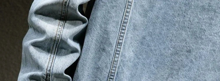 High Quality Loose Cowboy Coat for Men Autumn Denim Jackets Man Size L Original Menswear Washed Y2k Winter Outerwear Designer S