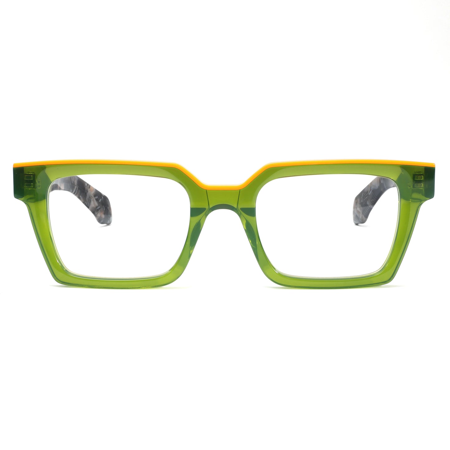 Oversized Glasses for Women Men Thick Acetate Frame Wide Top Clear Lenses Prescription Ready Trendy Style