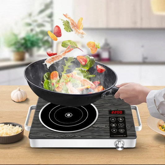 2200W Electric Ceramic Stove Cooktop Tea Maker Electric Hot Plate Heater Stove Heating Furnace Tea Stove Home Water Boiler 220V