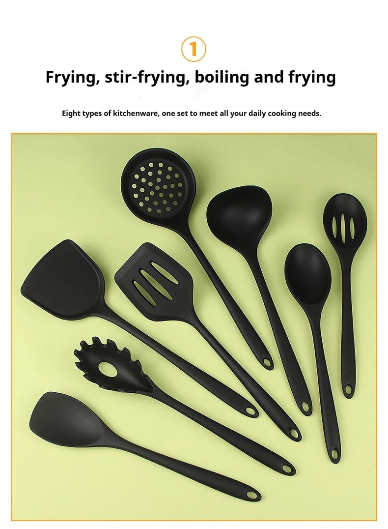 1/4/8pcs Non-Stick Pans Silicone Spatula Soup Ladle Slotted Spoon Cooking Tools for Kitchen Kitchen Utensil