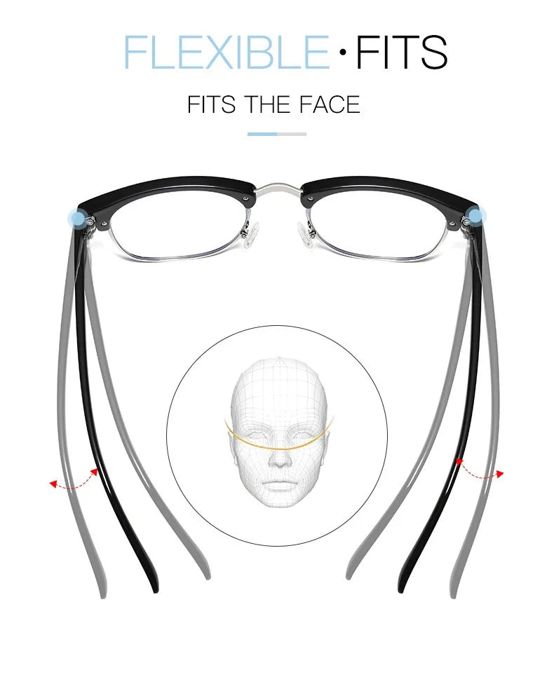 1pcs Men Retro Anti Blue Light Computer Glasses Reading And Gaming Glasses