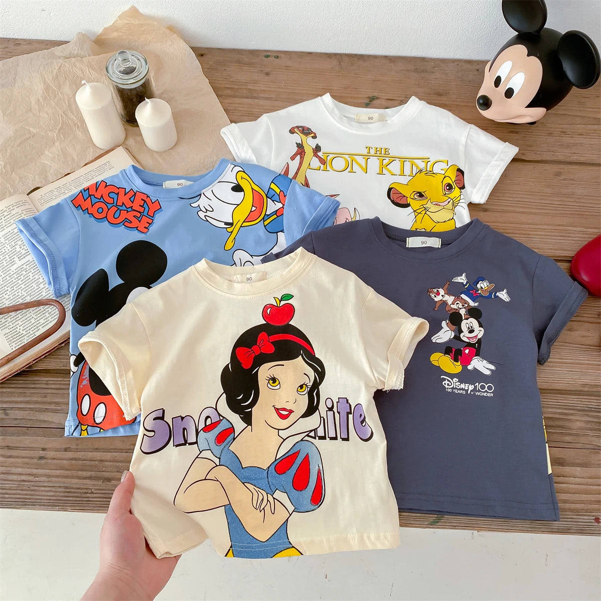 Summer Children's Cartoon Printed T-shirt Short Sleeved T-shirt Casual Sportswear Fashionable Short Sleeved Children's Clothing