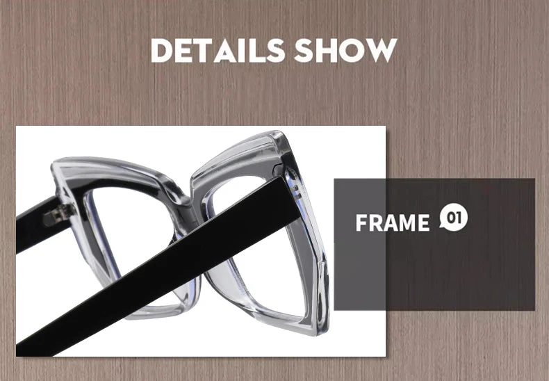 Cat Eye Anti Blue Light Glasses Women Trendy Polygonal Vintage Luxury Design Eyeglasses Ladies Fashion Irregular Square Eyewear