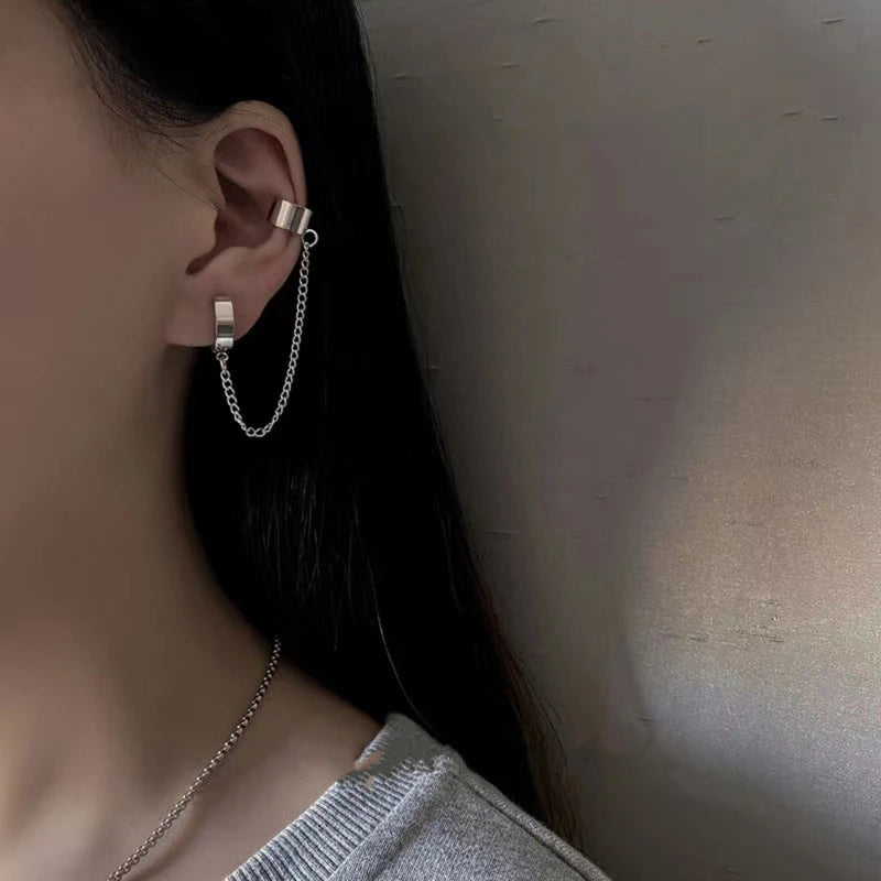 Pearl Ear Cuff Clip Earrings Non-Piercing Bone C-shaped Ear Ring Without Puncture Minimalist Earrings for Women Fashion Jewelry
