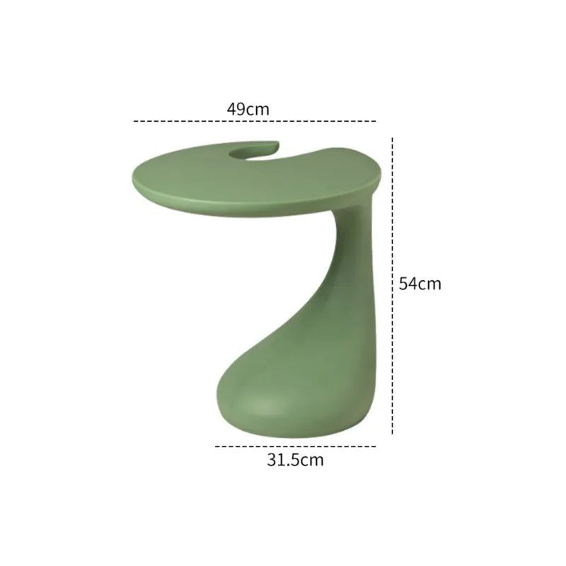 Realife Light Luxury High-end Creative Bedside Table Shelf Sofa Edge Table Living Room Mobile Black Minimalist Coffee Table 2025