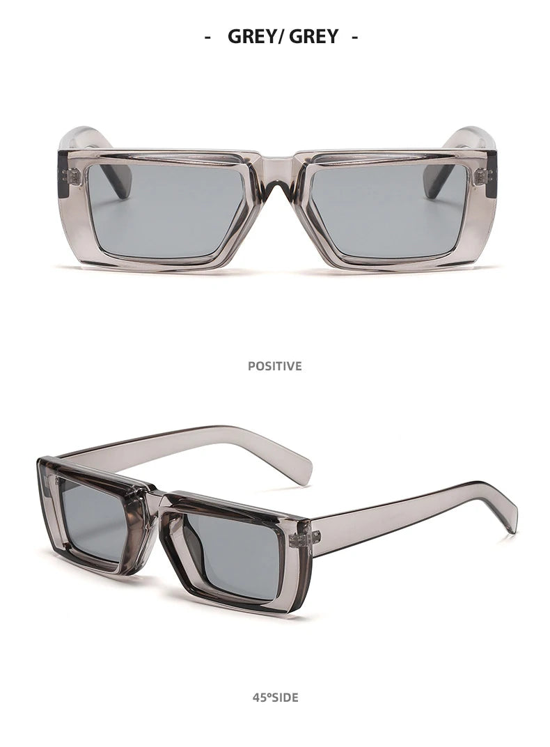 OEC CPO Vintage Rectangle Sunglasses Women Punk Small Frame Sun Glasses MenTrends Square Glasses UV400 Shades Fashion Eyewear