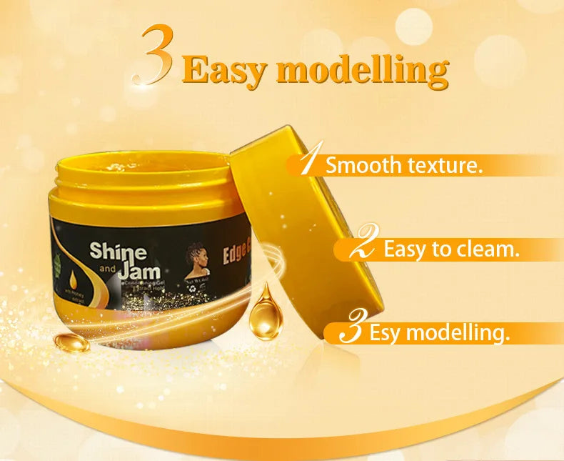 Hair Styling Wax Cream for Women 24 Hour Strong Hold Non-greasy Smoother Edge Tamer Pomade Edge Control Gel Hair Gel Cheveux