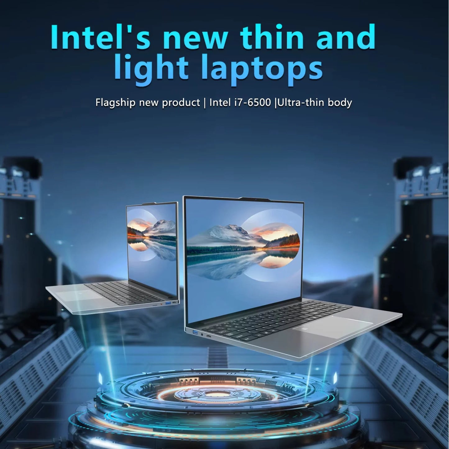 Xiaman 15.6" Intel Core i7 6500U Laptop Computer Windows 11 Pro 16GB RAM 512GB 1TB SSD Portable Notebook PC Gamer Gaming Laptop