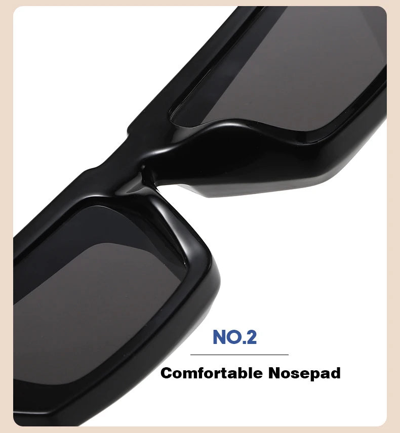 OEC CPO Vintage Rectangle Sunglasses Women Punk Small Frame Sun Glasses MenTrends Square Glasses UV400 Shades Fashion Eyewear