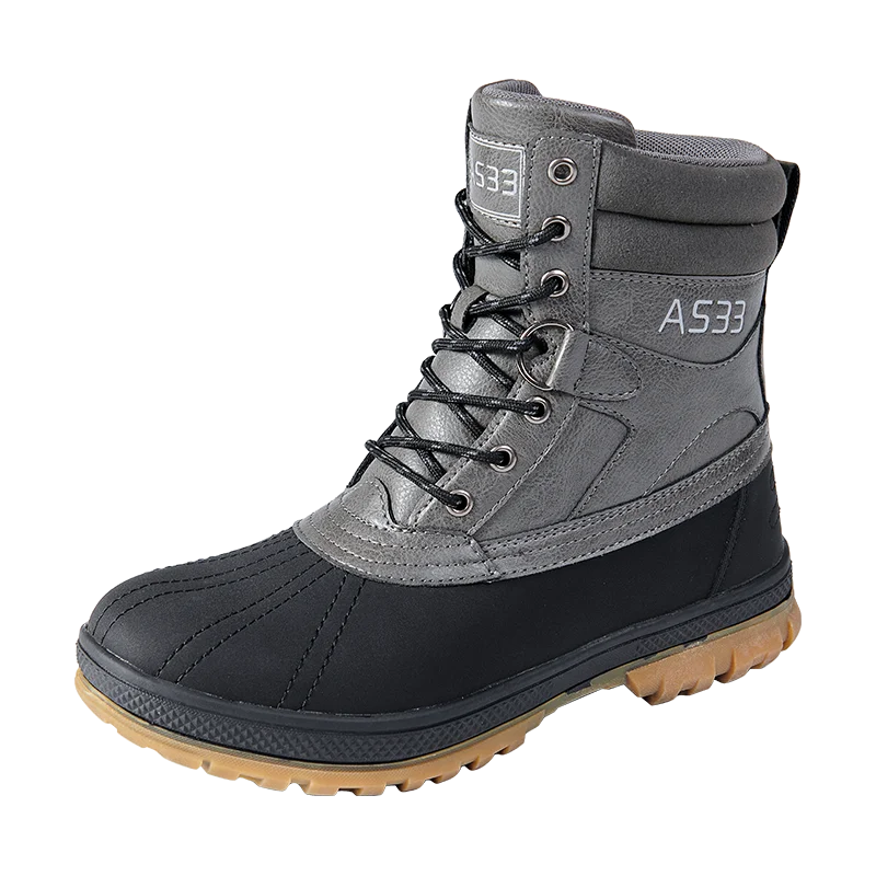 Plus Size 47 Outdoor Men Boots Winter Snow Boots for Men Training Work Boots Waterproof Slip-Resistant Keep Warm Winter Shoes