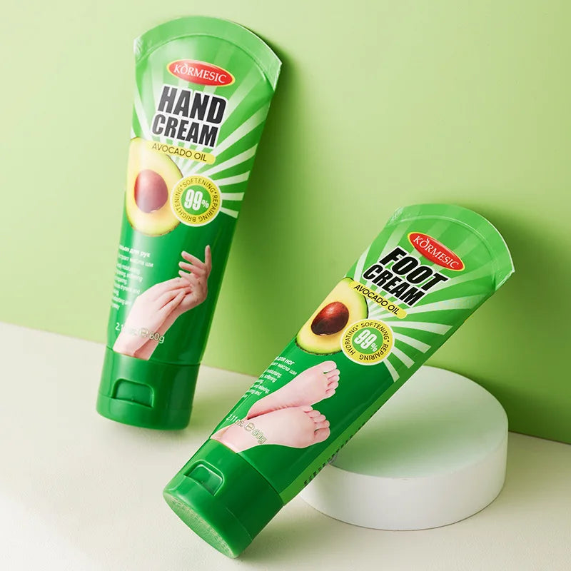 KORMESIC Avocado Hand Foot Cream Moisturizing Nourishing Anti-Wrinkle Hydrating Hands and Feet Skin Care