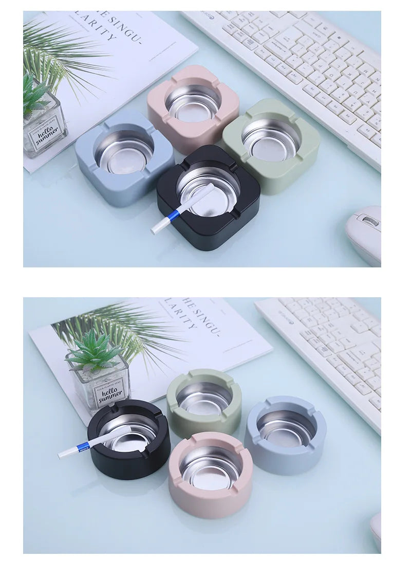 Ashtray For Home Smoking Weed Accessories Desk Cigarettes Tobacco Office Car Creative Ashtrays Gift For Boyfriend Cigar Ash Tray