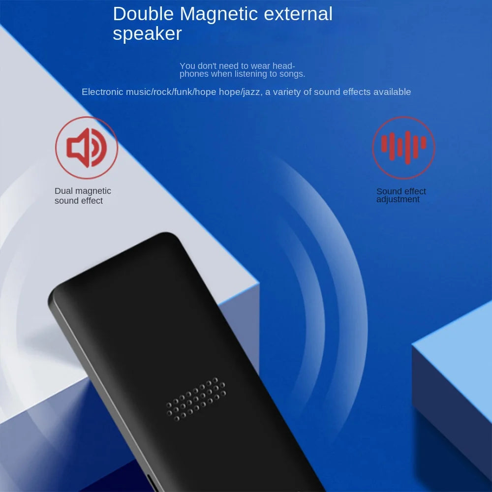 Portable MP3 Player With LCD Screen FM Radio Video Hifi MP4 Player Movies E-books Music Players Built-in Microphone Dropshipping