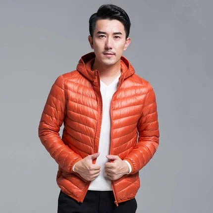 2024 New Arrivasl Men's Ultra Lightweight Packable Down Jacket Autumn Spring Winter Water and Wind-Resistant Breathable Coat