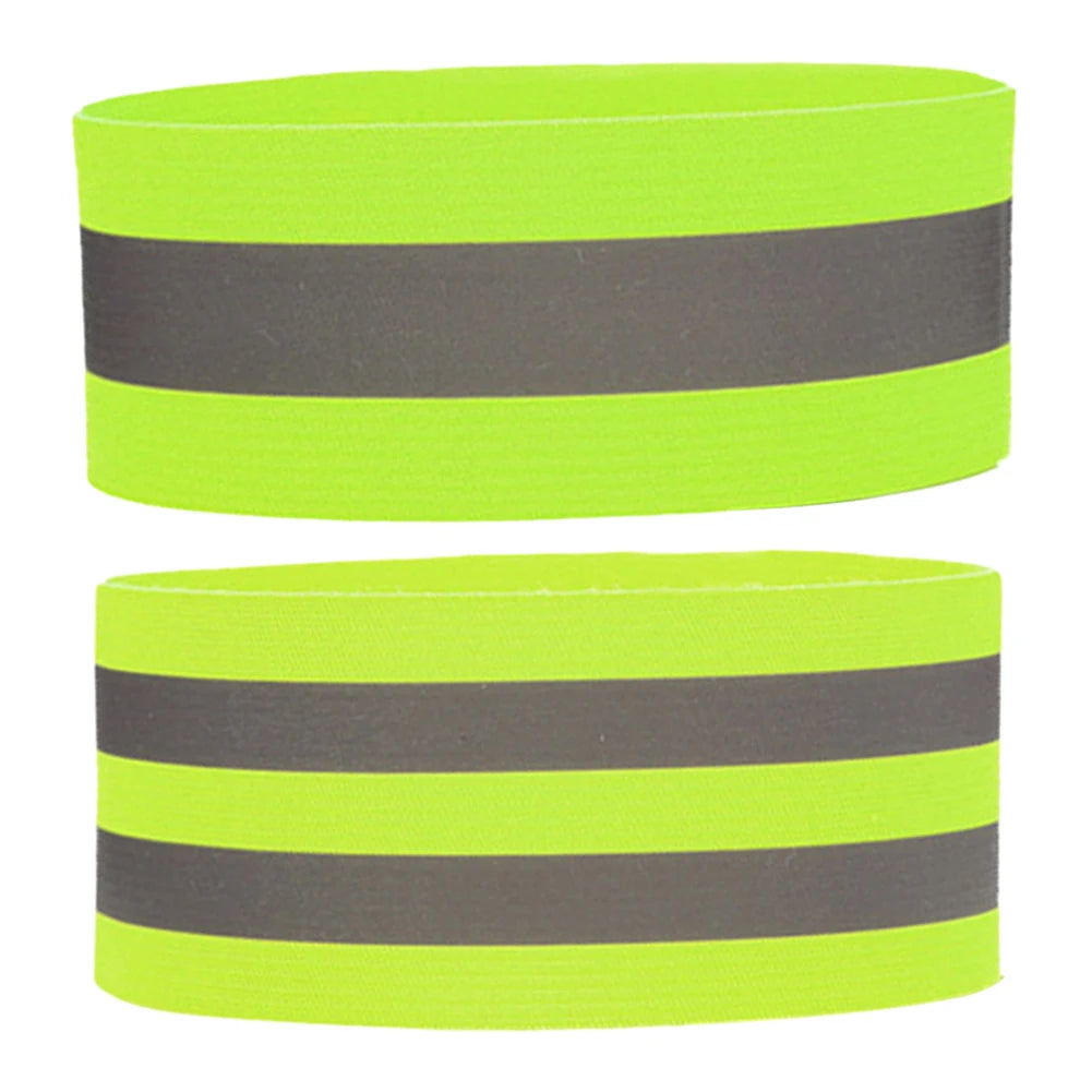 Reflective Bands&Vest Elastic Armband Wristband Ankle Leg Straps Safety Reflector Tape Straps for Night Walking Cycling Running