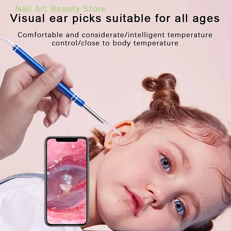 1Set Smart Visual Earpick Endoscope Spoon Ear Cleaner Camera Otoscope Ear Wax Remover Earwax Removal Tool