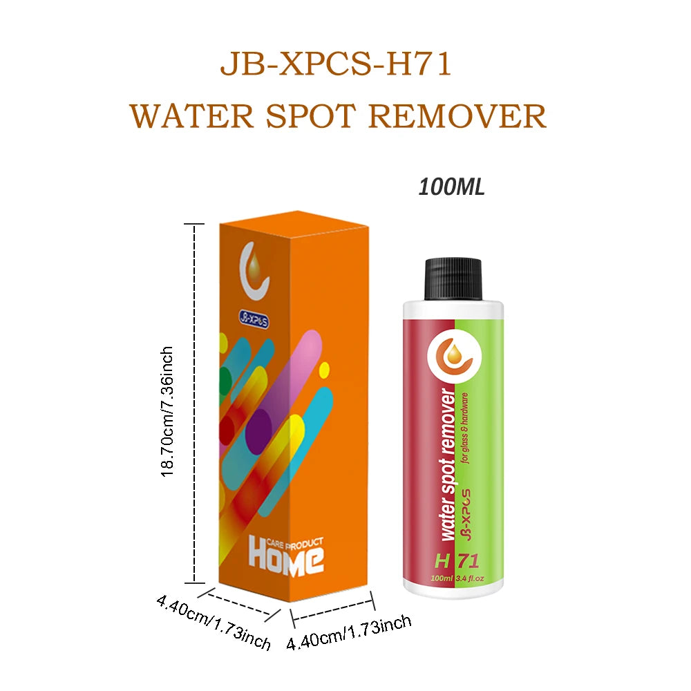 Bathroom Glass Cleaner Hard Water Spot Remover For Shower Door, Ceramic Tiles, Stainless Steel Powerful Descale JB-XPCS H71
