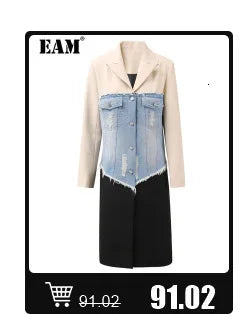 [EAM] Black Printed Back Zipper Sweatshirt New Round Neck Long Sleeve Women Big Size Fashion Tide Spring Autumn 2026 1DJ0624