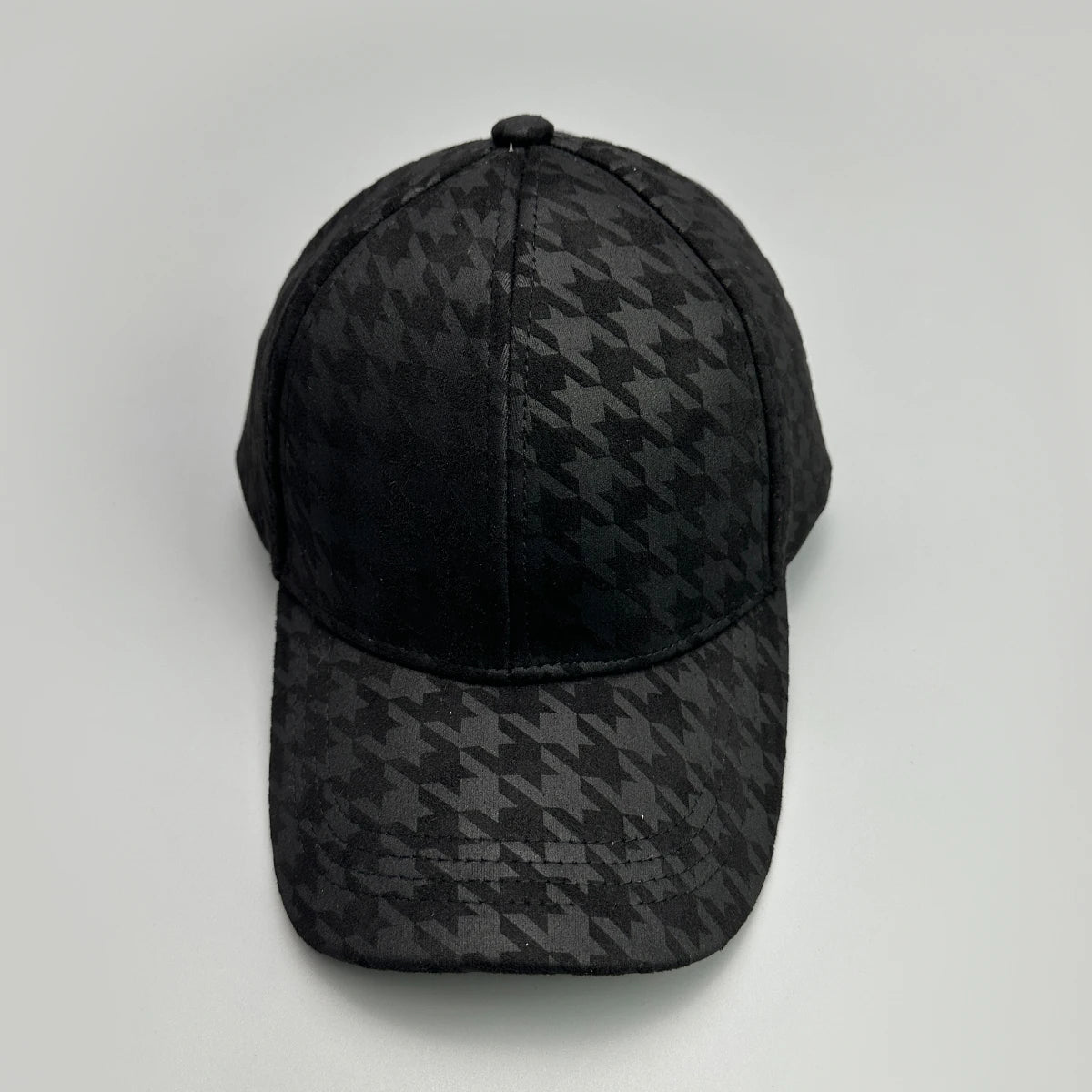 Classical Retro Houndstooth Baseball Hats New Unisex Sunshade Color Block Breathable Leather Versatile ins Fashion Peaked Caps