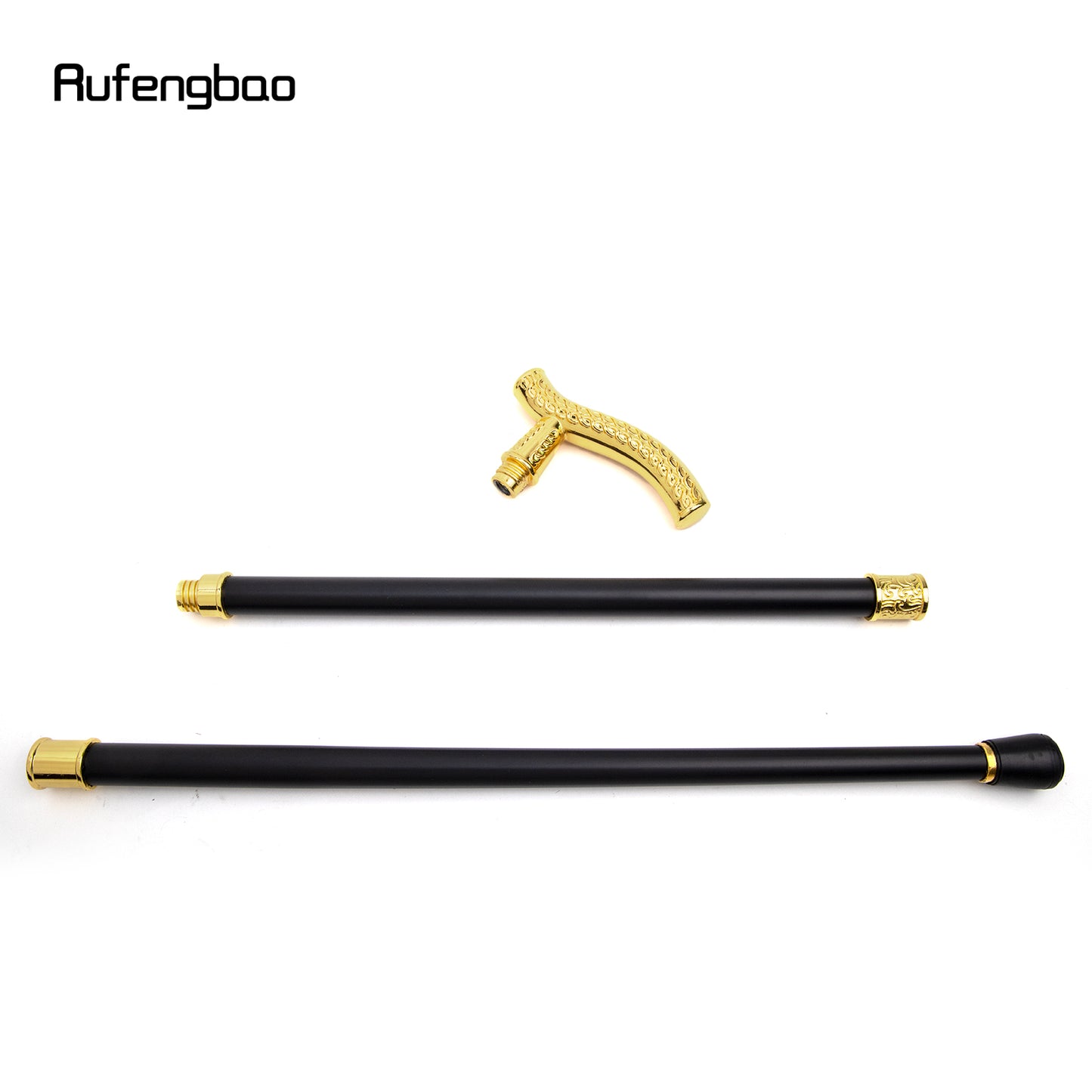 Golden Flower Wheatear Pattern Luxury Fashion Walking Stick for Party Decorative Cane Elegant Crosier Knob Walking Stick 93cm