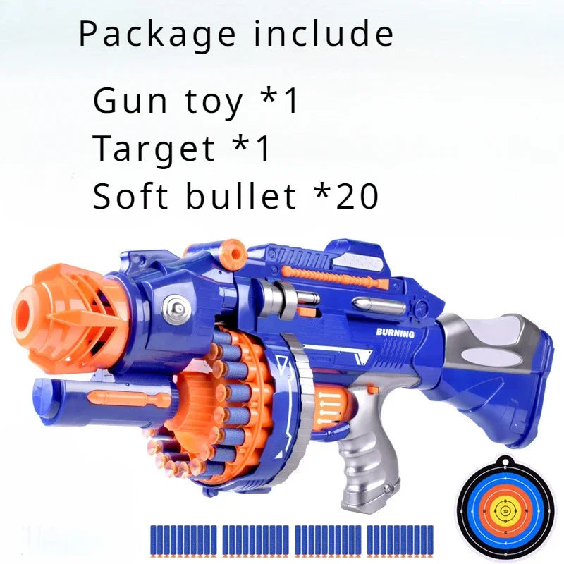 Toys Cool Nerfs Gun Children Electric Continuous Launch Electric Toy Boy Gun Military Firearms Series Soft Bullet Gun Sniper