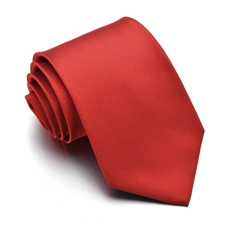 Tie for Men Slim Solid Color Shirt Necktie Polyester Narrow Cravat Royal Blue Black Red Stripe Party Formal Fashion Gift