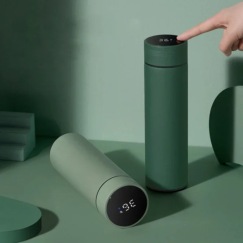 500ml Stainless Steel Thermos Bottle with Digital Temperature Display LED Intelligent Temperature Measurement Cup Vacuum Flask