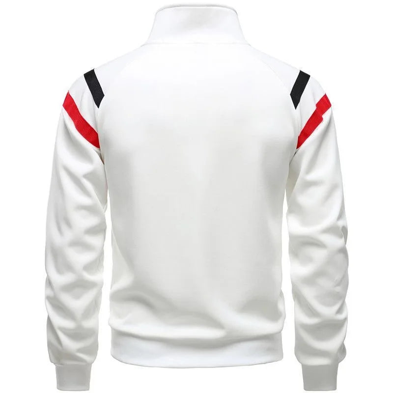 Spring and Autumn New Fashion Trend American Retro Sports Pullover Men's Casual Relaxed Breathable Large Size High-Grade Coat