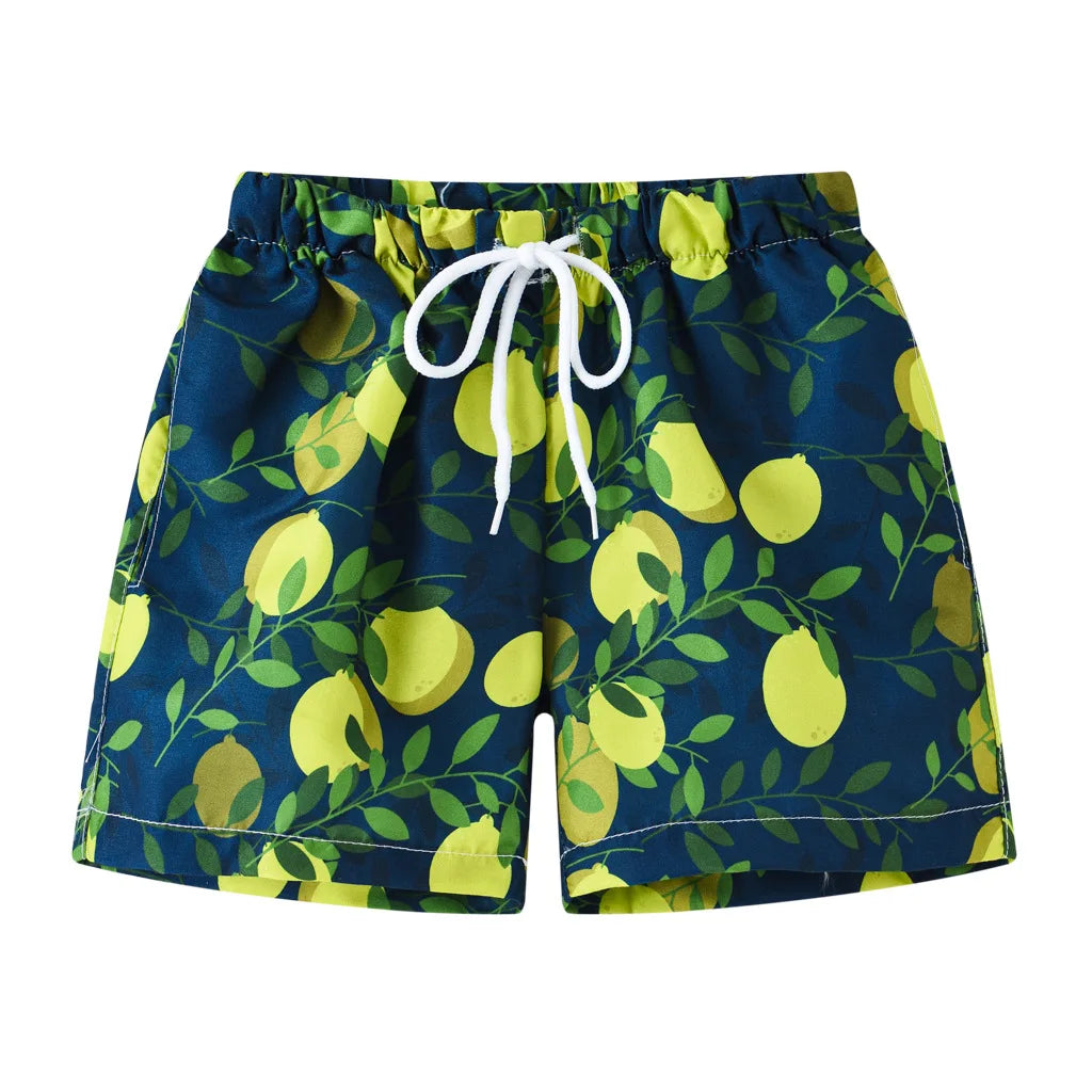 2025 Summer Baby Boys Swimming Trunks For 2-8Years Kids Beach Shorts Cartoon Pattern Swimsuit Shorts Baby Bathing Suit Swimwear