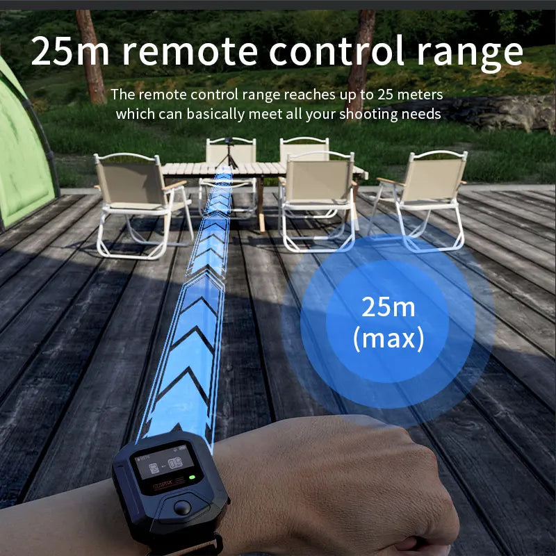 GPS Bluetooth Remote Controller For DJI Osmo Action 6 5 Pro 4 Sport Camera Accessories 25M Wireless Remote Control Wrist Watch