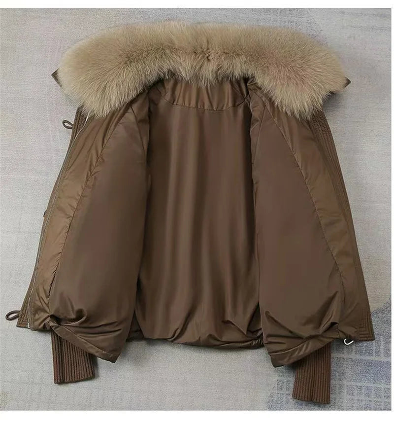 2024 New Loose Ladies Cropped Jacket Winter Woman Parka Overcoat Korean Fashion Female Ultra Light Warm Coat