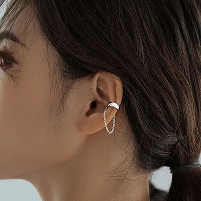 Pearl Ear Cuff Clip Earrings Non-Piercing Bone C-shaped Ear Ring Without Puncture Minimalist Earrings for Women Fashion Jewelry
