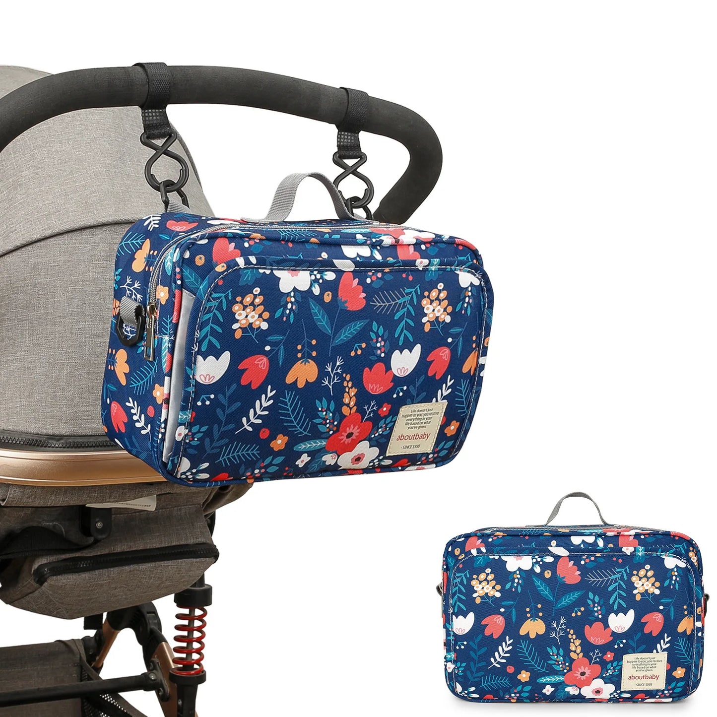 Mummy Diaper BagStroller Organizer Bags Mummy Large Capacity Travel Hanging Bag Bottle Holder Pram Diaper Bags Baby Stroller Bag
