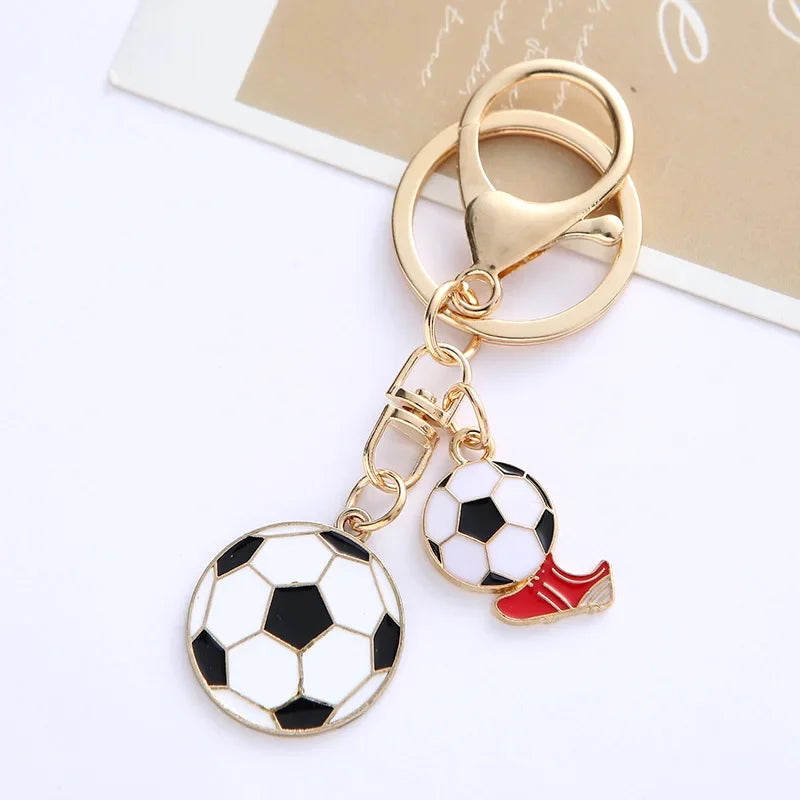 Football Souvenir Key Chain Soccer Fans Keychain Bag Pendant Key Ring Men Boyfriend Gift Accessories World Cup European Cup